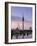 Olympiapark and Olympiaturm at Dusk, Munich, Bavaria, Germany, Europe-Gary Cook-Framed Photographic Print