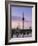 Olympiapark and Olympiaturm at Dusk, Munich, Bavaria, Germany, Europe-Gary Cook-Framed Photographic Print