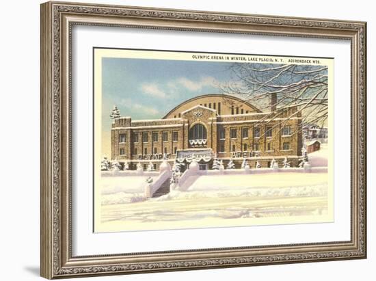 Olympic Arena, Lake Placid, New York-null-Framed Art Print