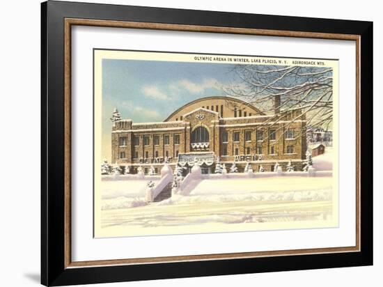 Olympic Arena, Lake Placid, New York-null-Framed Art Print