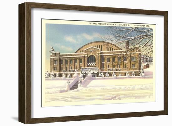 Olympic Arena, Lake Placid, New York-null-Framed Premium Giclee Print