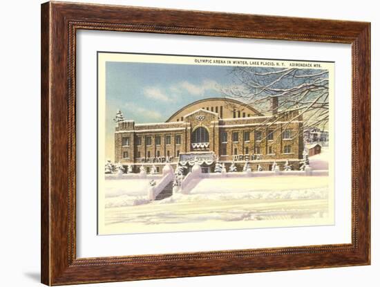 Olympic Arena, Lake Placid, New York-null-Framed Premium Giclee Print