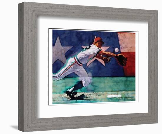 Olympic Baseball-Michael Dudash-Framed Art Print