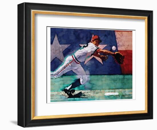 Olympic Baseball-Michael Dudash-Framed Art Print