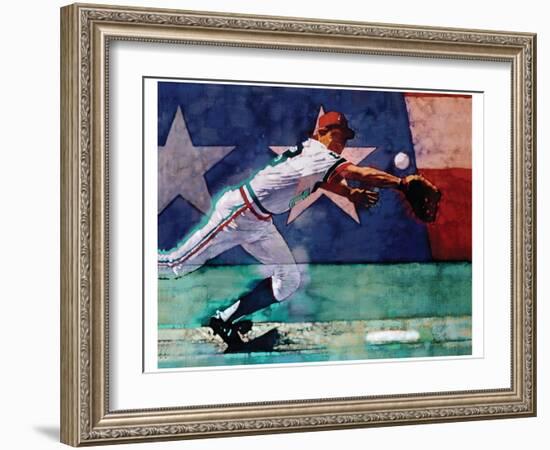 Olympic Baseball-Michael Dudash-Framed Art Print