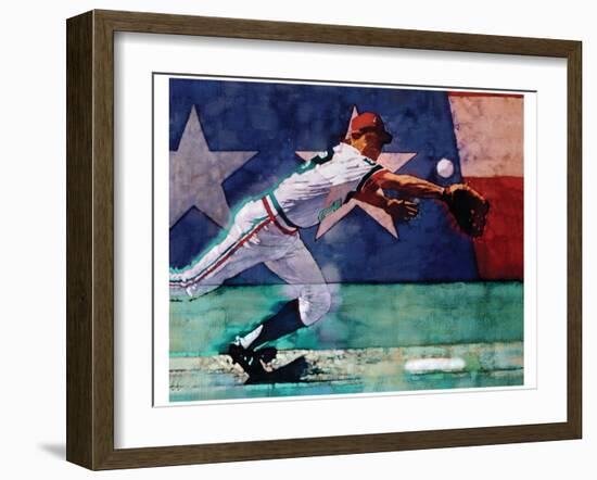 Olympic Baseball-Michael Dudash-Framed Art Print