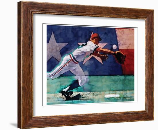 Olympic Baseball-Michael Dudash-Framed Art Print