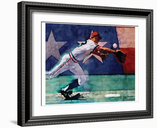 Olympic Baseball-Michael Dudash-Framed Art Print