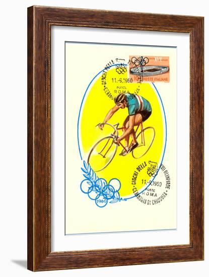 Olympic Bicycling, 1960-null-Framed Art Print