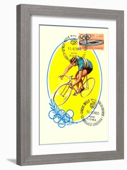 Olympic Bicycling, 1960-null-Framed Premium Giclee Print