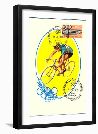 Olympic Bicycling, 1960-null-Framed Premium Giclee Print