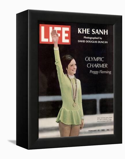 Olympic Charmer Peggy Fleming, February 23, 1968-Art Rickerby-Framed Premier Image Canvas