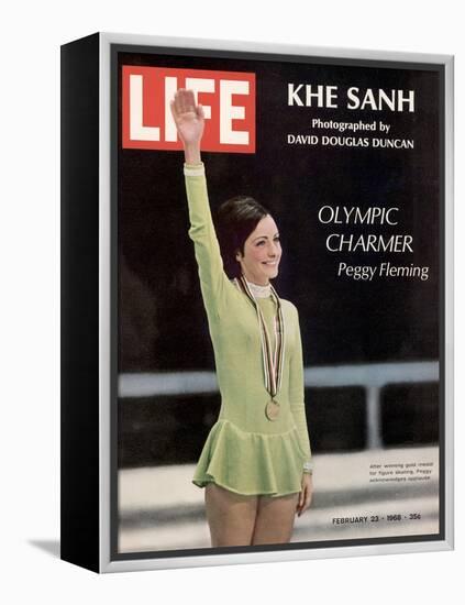 Olympic Charmer Peggy Fleming, February 23, 1968-Art Rickerby-Framed Premier Image Canvas