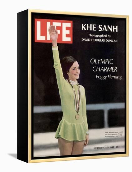 Olympic Charmer Peggy Fleming, February 23, 1968-Art Rickerby-Framed Premier Image Canvas