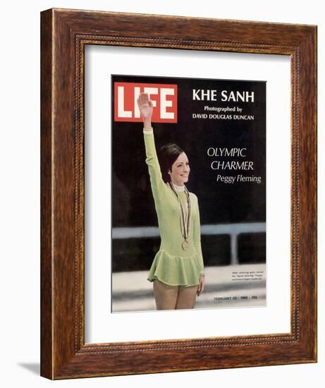 Olympic Charmer Peggy Fleming, February 23, 1968-Art Rickerby-Framed Photographic Print