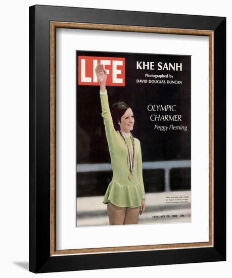 Olympic Charmer Peggy Fleming, February 23, 1968-Art Rickerby-Framed Photographic Print