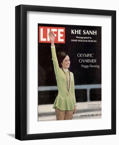 Olympic Charmer Peggy Fleming, February 23, 1968-Art Rickerby-Framed Photographic Print