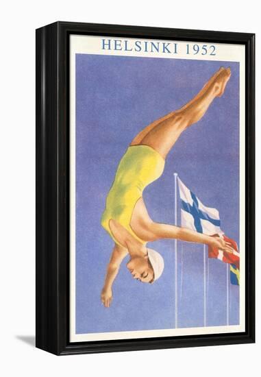 Olympic Diving, Helsinki, Finland, 1952-null-Framed Stretched Canvas