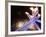 Olympic Flame Burns after the Opening Ceremony of the Vancouver 2010 Olympics-null-Framed Photographic Print