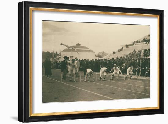 Olympic Games, 1896, Preparation for the 100-Meter Race, 1896-Albert Meyer-Framed Giclee Print