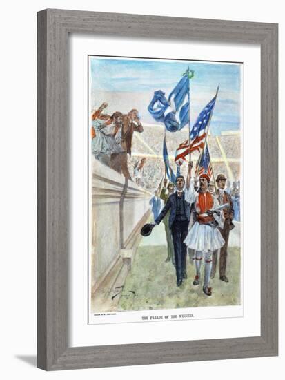 Olympic Games, 1896-Andre Castaigne-Framed Giclee Print