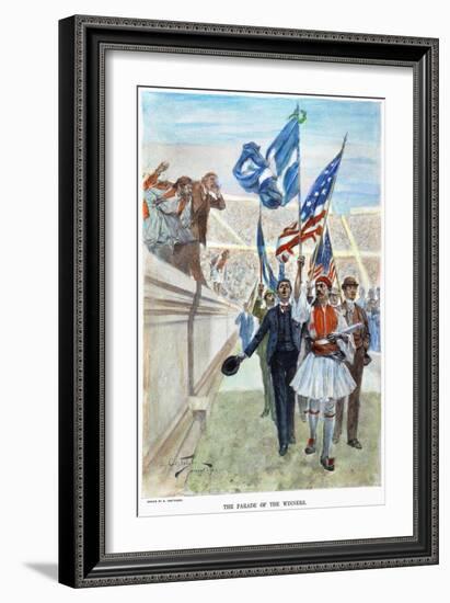 Olympic Games, 1896-Andre Castaigne-Framed Giclee Print