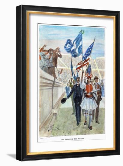 Olympic Games, 1896-Andre Castaigne-Framed Giclee Print