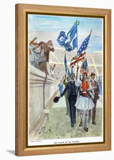 Olympic Games, 1896-Andre Castaigne-Framed Premier Image Canvas