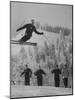 Olympic Hopeful, Bud Werner, Jumping Slope, at Sun Valley Training Camp-null-Mounted Premium Photographic Print