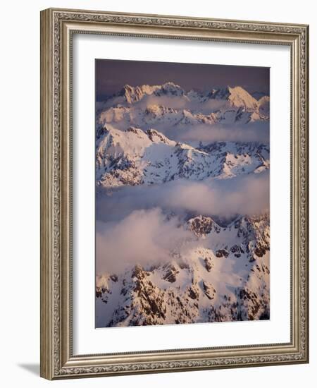 Olympic Mountain Range, Olympic National Park, UNESCO World Heritage Site, Washington State, USA-Colin Brynn-Framed Photographic Print