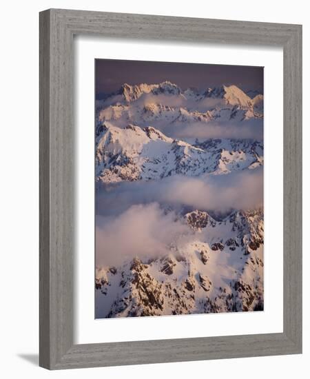 Olympic Mountain Range, Olympic National Park, UNESCO World Heritage Site, Washington State, USA-Colin Brynn-Framed Photographic Print