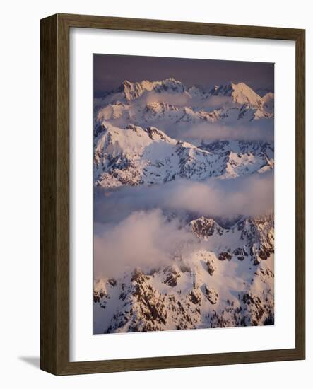 Olympic Mountain Range, Olympic National Park, UNESCO World Heritage Site, Washington State, USA-Colin Brynn-Framed Photographic Print