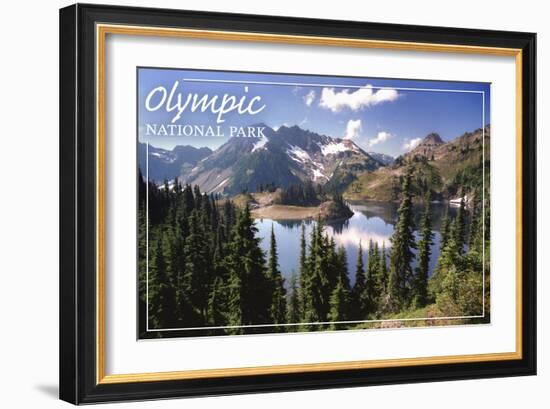 Olympic National Park - Hart Lake-Lantern Press-Framed Art Print