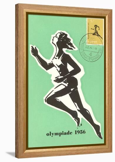 Olympic Runner, 1956-null-Framed Stretched Canvas