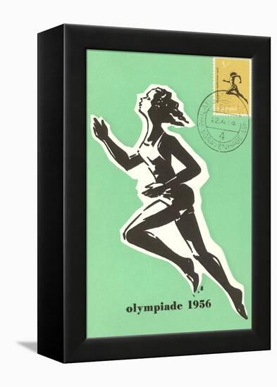 Olympic Runner, 1956-null-Framed Stretched Canvas