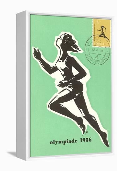 Olympic Runner, 1956-null-Framed Stretched Canvas