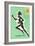 Olympic Runner, 1956-null-Framed Premium Giclee Print