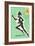 Olympic Runner, 1956-null-Framed Premium Giclee Print