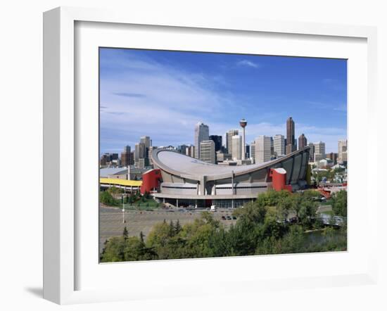 Olympic Saddledome and Skyline, Calgary, Alberta, Canada, North America-Hans Peter Merten-Framed Photographic Print