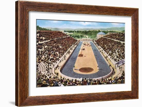 Olympic Stadium, Athens, 1906-null-Framed Giclee Print