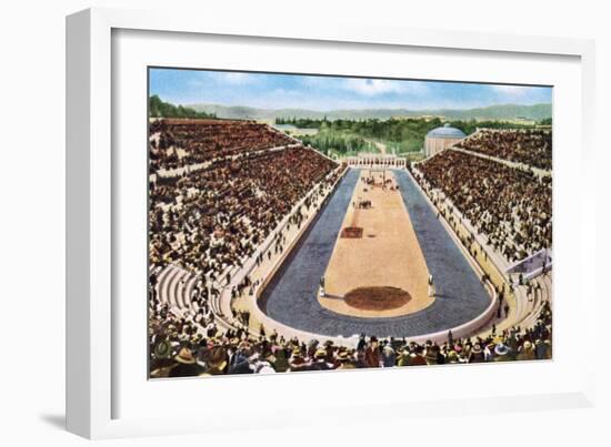 Olympic Stadium, Athens, 1906-null-Framed Giclee Print