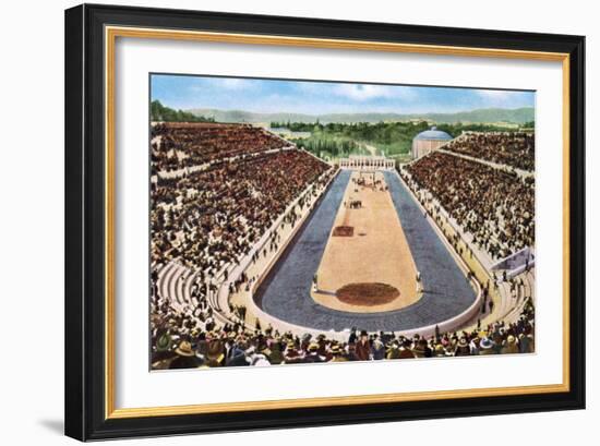 Olympic Stadium, Athens, 1906-null-Framed Giclee Print