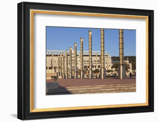 Olympic stadium Estadi Olimpic Lluis Companys, Montjuic, Barcelona, Catalonia, Spain, Europe-Markus Lange-Framed Photographic Print