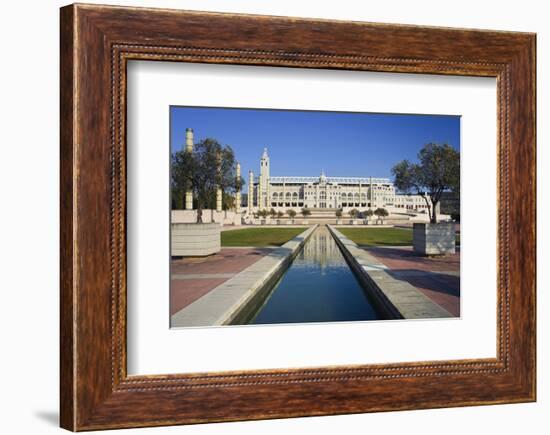 Olympic stadium on Montjuic in Barcelona, Catalonia, Spain-null-Framed Premium Giclee Print