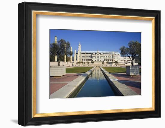 Olympic stadium on Montjuic in Barcelona, Catalonia, Spain-null-Framed Premium Giclee Print