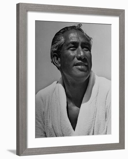 Olympic Swimmer Duke Kahanamoku-Rex Hardy Jr.-Framed Premium Photographic Print