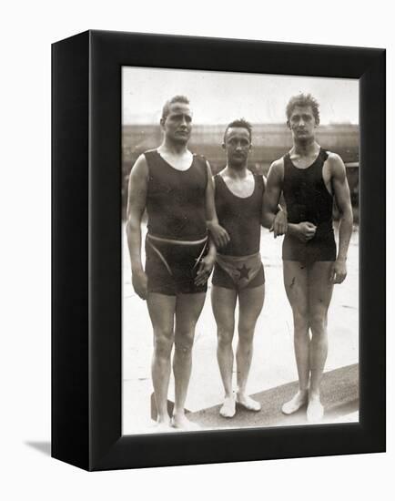 Olympic Swimmers at the Olympic Games in Berlin, 1936-null-Framed Premier Image Canvas