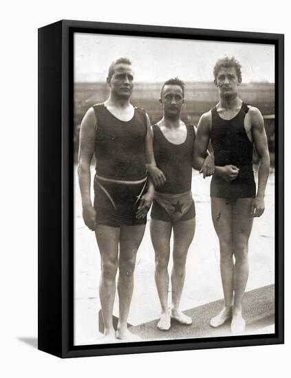 Olympic Swimmers at the Olympic Games in Berlin, 1936-null-Framed Premier Image Canvas