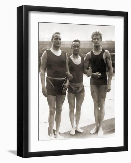 Olympic Swimmers at the Olympic Games in Berlin, 1936-null-Framed Photographic Print