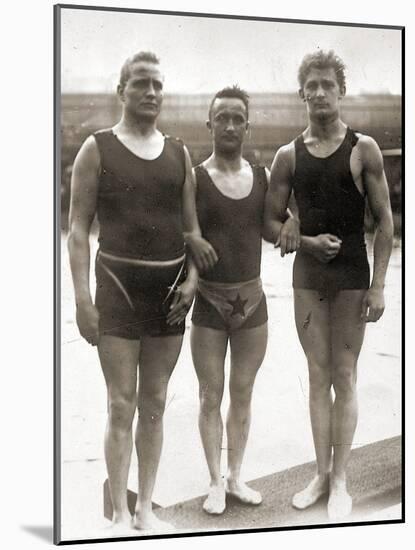 Olympic Swimmers at the Olympic Games in Berlin, 1936-null-Mounted Photographic Print